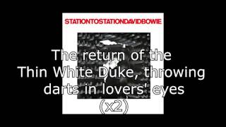 Station to Station  David Bowie  Lyrics [upl. by Teews]