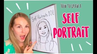 How To Draw A Self Portrait For Kids [upl. by Alyat]