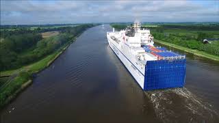 Kiel Canal 2017 Part 1 [upl. by Naida931]