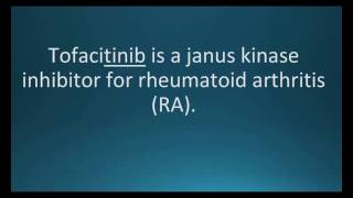 How to pronounce tofacitinib Xeljanz Memorizing Pharmacology Video Flashcard [upl. by Vincents]