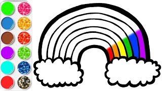 APPRENDRE À DESSINER ET COLORIER UN ARCENCIEL vidéo éducative amp Planète coloriage [upl. by Mara]