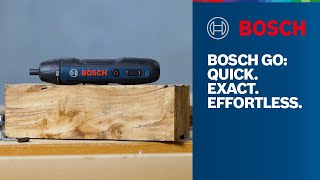 The new Bosch GO Quick Exact Effortless [upl. by Forta]