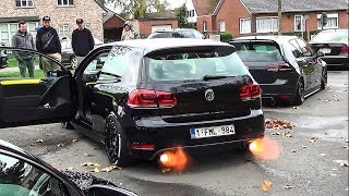 GOLF POWER 💣 ANTI LAG EXHAUST SOUNDS LAUNCHES [upl. by Schreib]