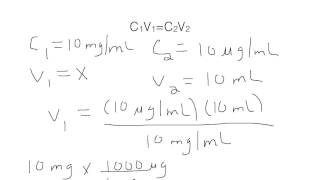 How to Use the Dilution Equation [upl. by Ecnerewal]