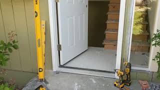 Jeld Wen Front Door Installation  Really crappy products and craftsmanship PART 1 [upl. by Durstin]