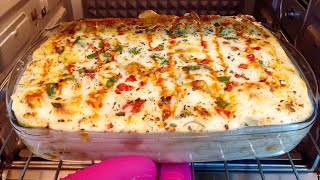 White Sauce Pasta  Creamy Bake Pasta Easy Steps [upl. by Danuloff]