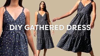 DIY Gathered Dress Tutorial  Pattern  Sewing Rhea Dress [upl. by Landel289]