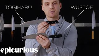 Knifemaker Explains The Difference Between Chefs Knives  Epicurious [upl. by Nerrual]