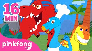 La Chanson des Dinosaures  Compilation  Pinkfong Bébé Requin  Chansons pour Enfants [upl. by Anirtal555]