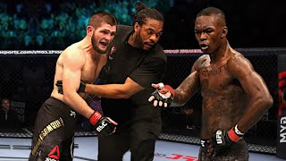 Israel Adesanya vs Khabib Nurmagomedov  UFC 4 [upl. by Nymassej]