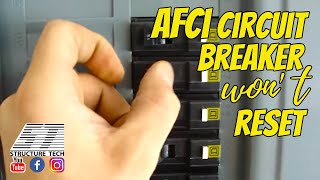 AFCI Circuit breaker wont reset [upl. by Atok]