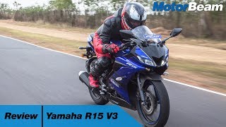 Yamaha R15 V3 Review  Still The Best  MotorBeam [upl. by Toffic]