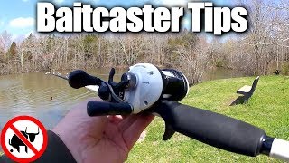 Learning How To Use A New Baitcaster  Beginner Baitcaster Tips [upl. by Falda]