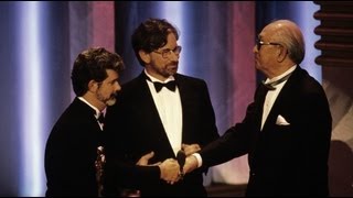 Akira Kurosawa Receives an Honorary Award 1990 Oscars [upl. by Noami]