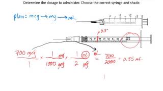 Parenteral Dosage Calculation Two Injection Examples [upl. by Eittel344]