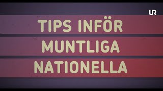 Tips inför muntliga nationella [upl. by Abner]