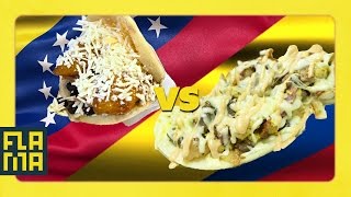 Venezuela vs Colombia Arepas [upl. by Folberth]