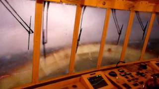 Grosse Tempête sur un Cargoboat en Mer Méditerranée [upl. by Neahs]