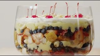 How to Make English Trifle  Dessert Recipes  Allrecipescom [upl. by Enilkcaj]