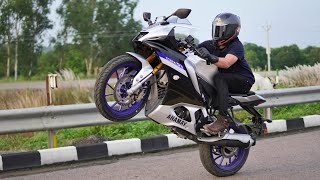 Yamaha R15M Top Speed  First on Youtube [upl. by Land856]