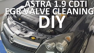 DIY Astra 19 CDTI EGR Valve RemovalCleaning [upl. by Kissiah]