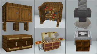 Minecraft 40 Kitchen Build Hacks and Ideas [upl. by Lamprey]