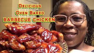 Barbecue Chicken  Oven Baked  Easy Recipe [upl. by Rraval245]