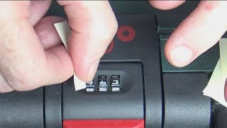 How to Unlock Suitcase With Combination  How To Change Lock Number [upl. by Wilfred]