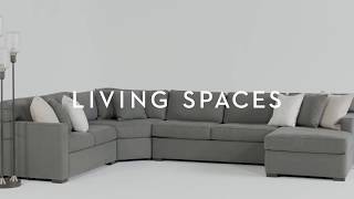 Alder 4 Piece Sectional  Living Spaces [upl. by Cathleen]