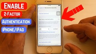 How To Turn on TwoFactor Authentication on iPhone [upl. by Gibe228]