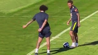 Funny Moments in Training 2 ● Marcelo Mbappe Neymar Ronaldo [upl. by Kempe]