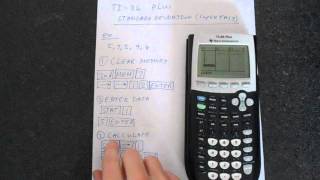 TI84 Plus Standard Deviation Super Easy [upl. by Bamford325]