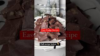 Easy Fudge Recipe [upl. by Anileda883]