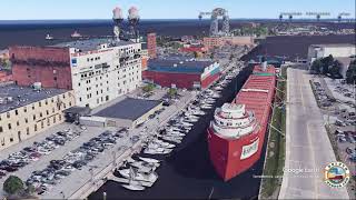 Google Earth DuluthSuperior Harbor Tour [upl. by Nirehtac]