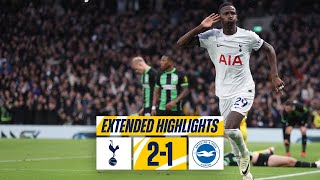 TOTTENHAM HOTSPUR 21 BRIGHTON  EXTENDED PREMIER LEAGUE HIGHLIGHTS [upl. by Nospmas]