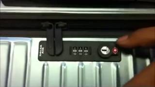 How Set The Lock On Your Rimowa Suitcase [upl. by Dempster]