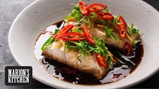 Steamed Soy amp Ginger Fish  Marions Kitchen [upl. by Yngad780]