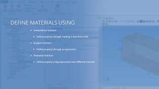 How to Specify Material Properties with Functions in COMSOL Multiphysics [upl. by Ttereve]