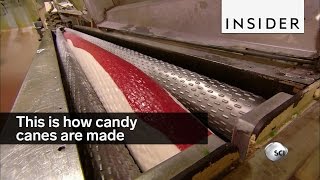 How Candy Canes Are Made [upl. by Odirfliw]