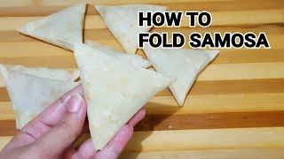 How to Fold Samosa Perfectly  Easy Way Ramadan Special by YES I CAN COOK [upl. by Forsyth]