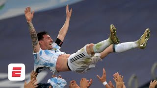 Lionel Messi finally wins Copa America Argentina wanted it for him  Alejandro Moreno  ESPN FC [upl. by Ranice]