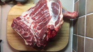 How To Bone And Roll A Shoulder Of Lamb  Lamb Home Butchery [upl. by Enamrahs]