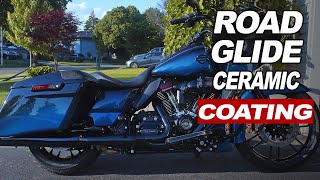 How To Ceramic Coat a Motorcycle  2019 Harley CVO Road Glide [upl. by Violeta]