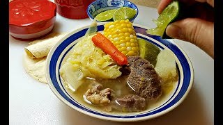 Beef Caldo Recipe  How to Make CALDO DE RES  Mexican Beef Soup Recipe [upl. by Marcos]