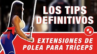 EXTENSIONES EN POLEA PARA TRÍCEPS  Naturvitia  3 [upl. by Corbett]