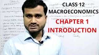 macroeconomics introduction  macroeconomics class 12 chapter 1 [upl. by Eldrid]