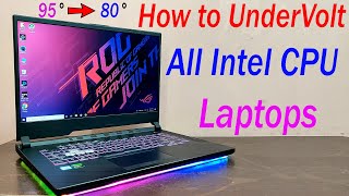 3 Ways to Undervolt All Intel CPU Laptops in 2021  ft Asus Rog Strix G G15 F15 Nitro 5 Legion [upl. by Vaden]