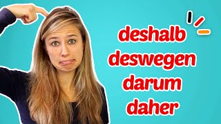 The difference between deshalb deswegen darum [upl. by Welcome]