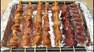 Yakitori Chicken Recipe  PoorMansGourmet [upl. by Serafine]