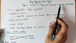 IMAP  internet message access protocol  IMAP vs POP3 [upl. by Woodall]